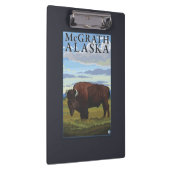 Bison-Szene - McGrath, Alaska Klemmbrett (Rechts)