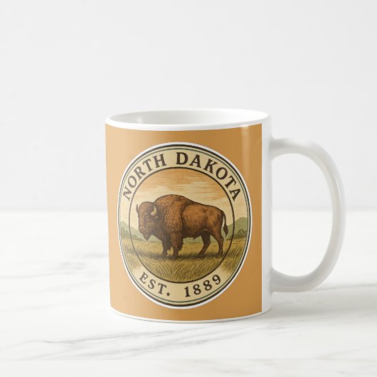 Bison-Tasse North Dakota Kaffeetasse (Rechts)
