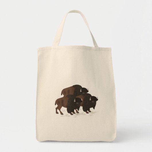 Bison Tote Bag Tragetasche (Vorne)