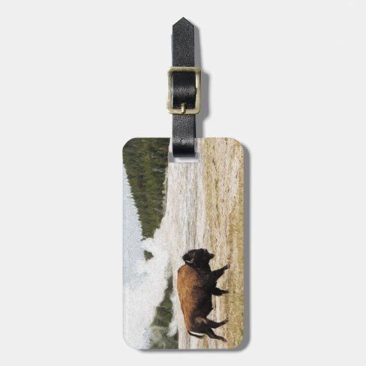 Bison und alt treu gepäckanhänger (Vorderseite vertikal)