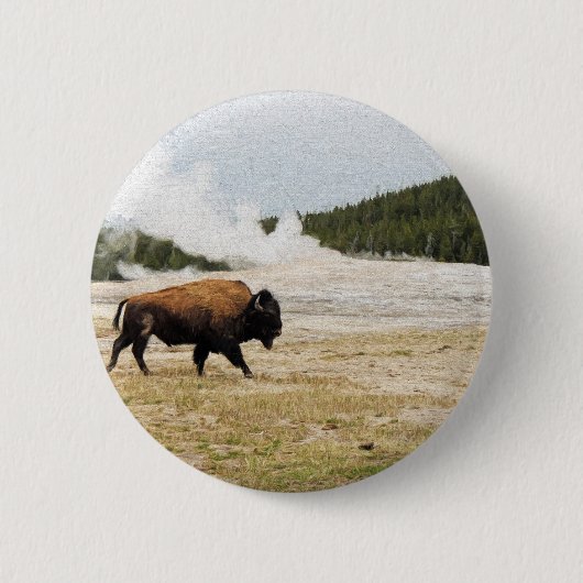 Bison und altes zuverlässiges button (Vorderseite)