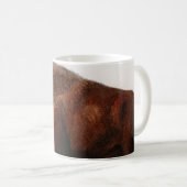 Bison Vintage illustriert Kaffeetasse (VorderseiteRechts)