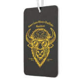 Bison Wearing Sonnenbrille mit Coolem Ausdruck Autolufterfrischer (Links)