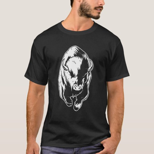Bison Wildlife American - Animal Bison T-Shirt (Vorderseite)
