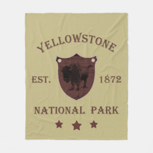 Bison Yellowstone-Nationalpark Fleecedecke