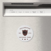 Bison Yellowstone Nationalpark Magnet (In Situ (Geschirrspüler))
