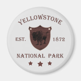 Bison Yellowstone Nationalpark Magnet