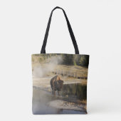 Bison Yellowstone Nature | Naturfotografie Tasche (Rückseite)