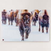 Bison Yellowstone Wyoming Jigsaw Puzzle (Horizontal)