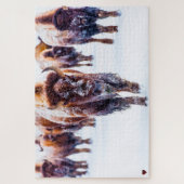 Bison Yellowstone Wyoming Jigsaw Puzzle (Vertikal)