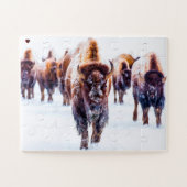 Bison Yellowstone Wyoming Puzzle (Horizontal)