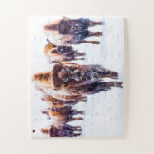 Bison Yellowstone Wyoming Puzzle (Vertikal)