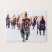 Bison Yellowstone Wyoming. Puzzle (Horizontal)