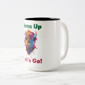 Bison Zweifarbige Tasse (VorderseiteRechts)