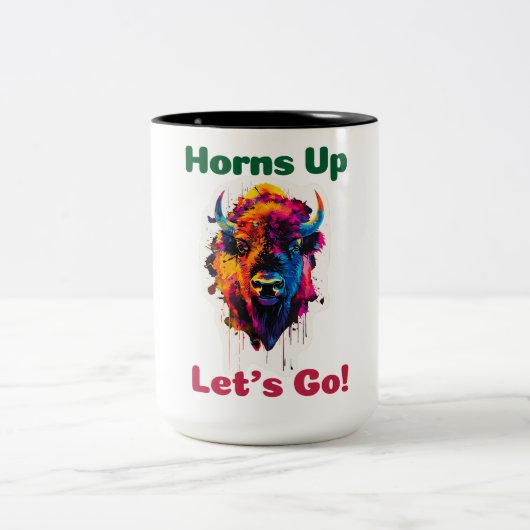Bison Zweifarbige Tasse (Mittel)