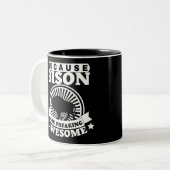 BISON ZWEIFARBIGE TASSE (Vorderseite Links)
