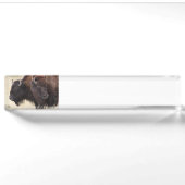 Bisonfreundschaft Namensplakette (Vorderseite)