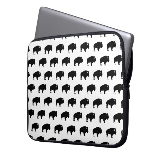 Bisonmuster Laptopschutzhülle (Vorderseite Links)