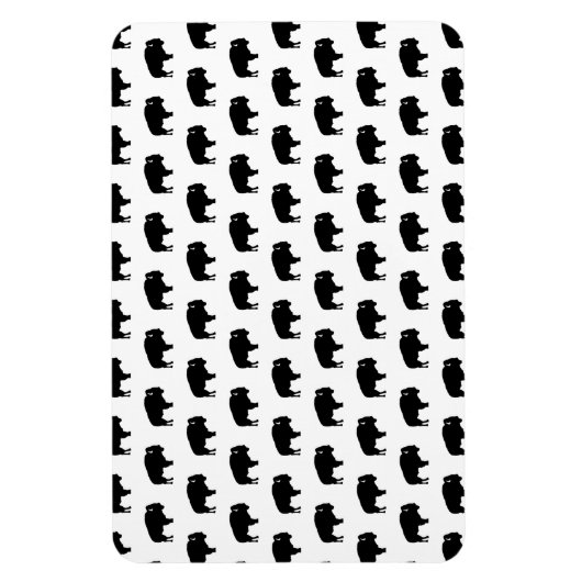 Bisonmuster Magnet (Vertikal)