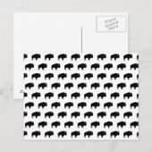 Bisonmuster Postkarte (Vorne/Hinten)