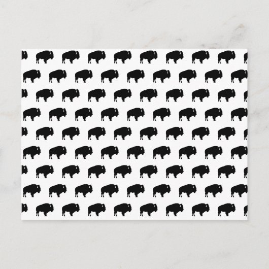 Bisonmuster Postkarte (Vorderseite)