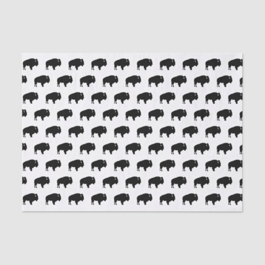 Bisonmuster Seidenpapier (Vorderseite)