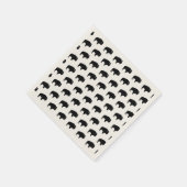 Bisonmuster Serviette (Ecke)