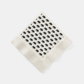 Bisonmuster Serviette (Ecke)