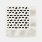 Bisonmuster Serviette (Vorderseite)