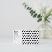 Bisonmuster Visitenkarte (Stehend Vorderseite)