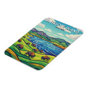 Bisons im Antelope Island State Park Utah Magnet (Linke Seite)