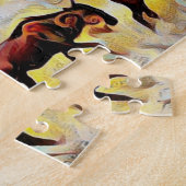 Bisons Zuhause auf der Range Popart, Jigsaw Puzzle (Seite)