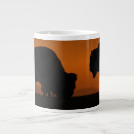 Bisonsonnenuntergang Jumbo-Tasse