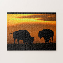 Bisonsonnenuntergang Puzzle