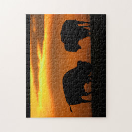 Bisonsonnenuntergang Puzzle