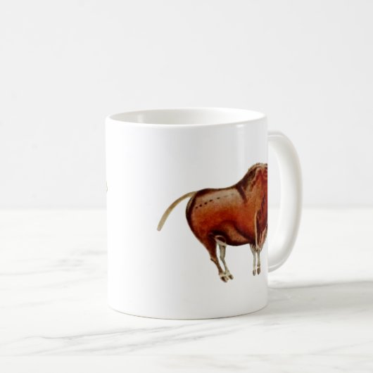 Bisonte ~ Altamira Spanien ~ Höhle Zeichnend Kaffeetasse (VorderseiteRechts)