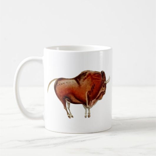 Bisonte ~ Altamira Spanien ~ Höhle Zeichnend Kaffeetasse (Links)
