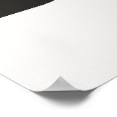 "Bisou" Kiss in französischer Farbe, weiß und schw Poster (Ecke)