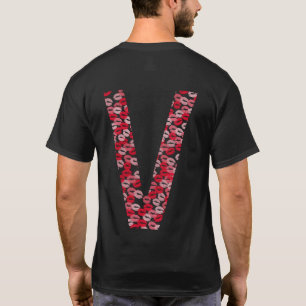 Bisous Letter V T-Shirt