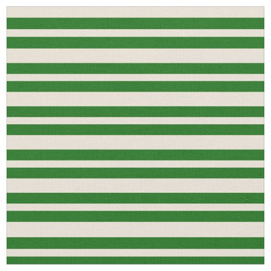 Bisque and Dark Green Linred Pattern Stoff (Nahaufnahme)