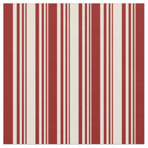 Bisque and Dark Red Pattern Stoff