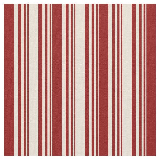 Bisque and Dark Red Pattern Stoff (Nahaufnahme)