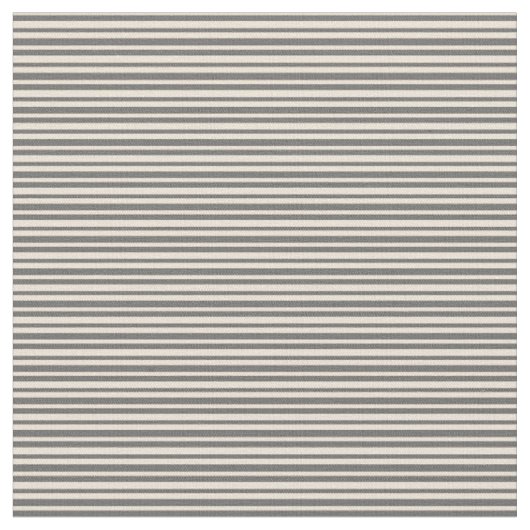 Bisque and Dim Gray Muster of Stripes Stoff (Nahaufnahme)