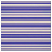 Bisque & Dark Blue Coloed Linde Muster Stoff (Muster)