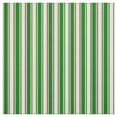 Bisque & Dark Green Colos Muster Stoff (Muster)