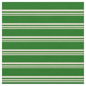 Bisque & Dark Green Pattern Stoff (Nahaufnahme)