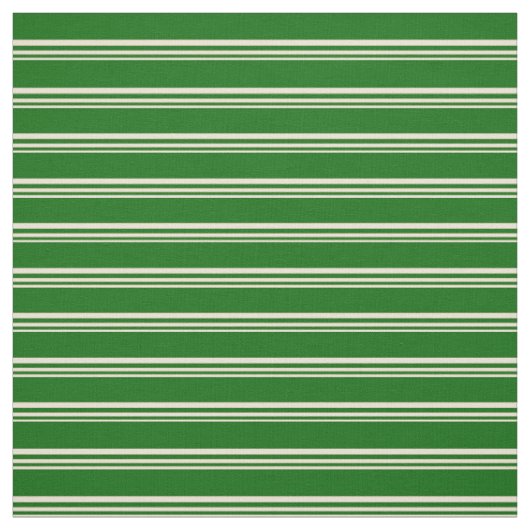 Bisque & Dark Green Pattern Stoff (Muster)