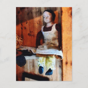 Bisque Doll zum Verkauf Postkarte