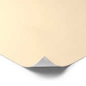Bisque (einfarbig) poster (Ecke)