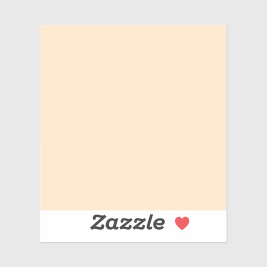 Bisque (feste Farbe) Aufkleber (Blatt)